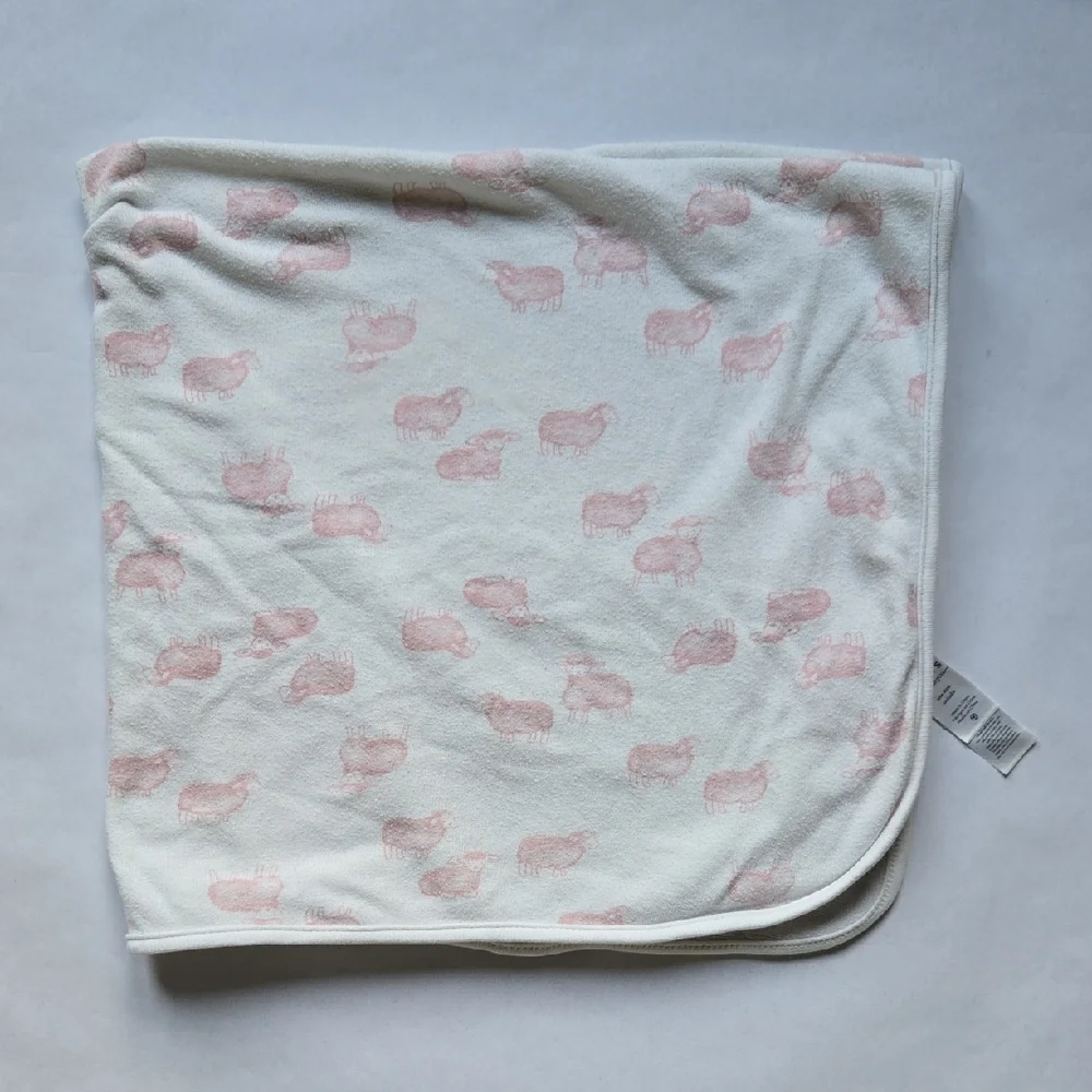 Set of 4 - Carter's Baby Girl Bath Towels and Robe Bundle.